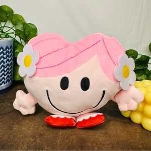Plush Little Miss Collectible Pink Floral Meme Stuffed Animal Plushie Toy